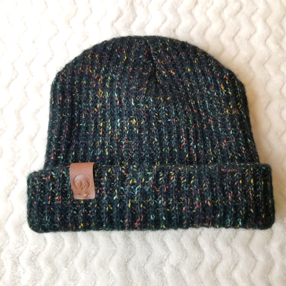 Lucasfilm Ltd Black Multi Speck Rolled Knit Beanie Stocking Cap